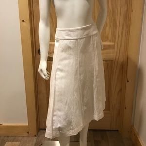 White linen skirt